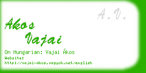 akos vajai business card